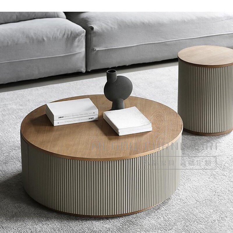 Solid Wood Square Coffee Table with Eco-Friendly Paint - Image 4