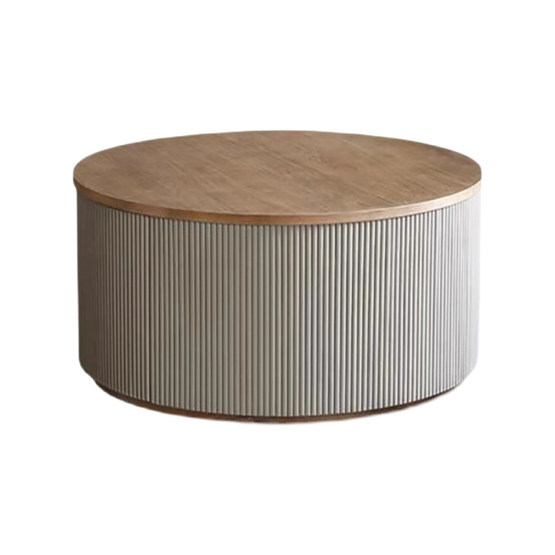 Solid Wood Square Coffee Table with Eco-Friendly Paint - Image 2